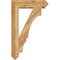 Ekena Millwork Balboa Arts and Crafts Rough Sawn Bracket w/ Offset Brace, Western Red Cedar, 6"W x 20"D x 32"H BKT0604X20X32BOA03RWR - alternate 3